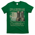 Retro Military Veterans Against Trump Bernie Protest Vintage T-Shirt