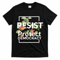 Resist Protect Democracy Subtle Retro Floral Anti Trump  T-Shirt