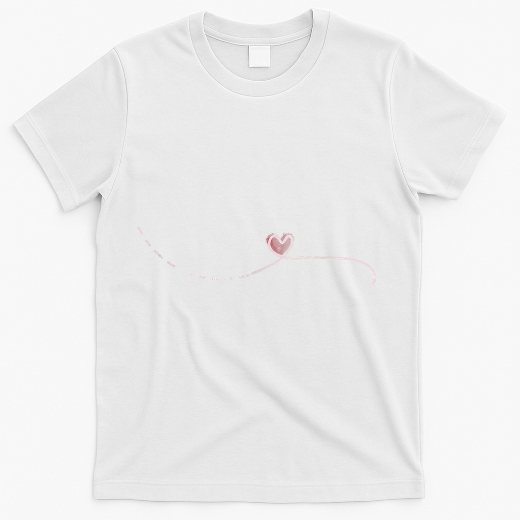 Subtle Fk Trump Morse Code Heart Antimaga Feminist Rights T-Shirt