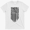 Scan Me President Trump Dancing Code American Flag T-Shirt