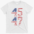 Trump 2024 45 47 Vintage Usa Flag T-Shirt