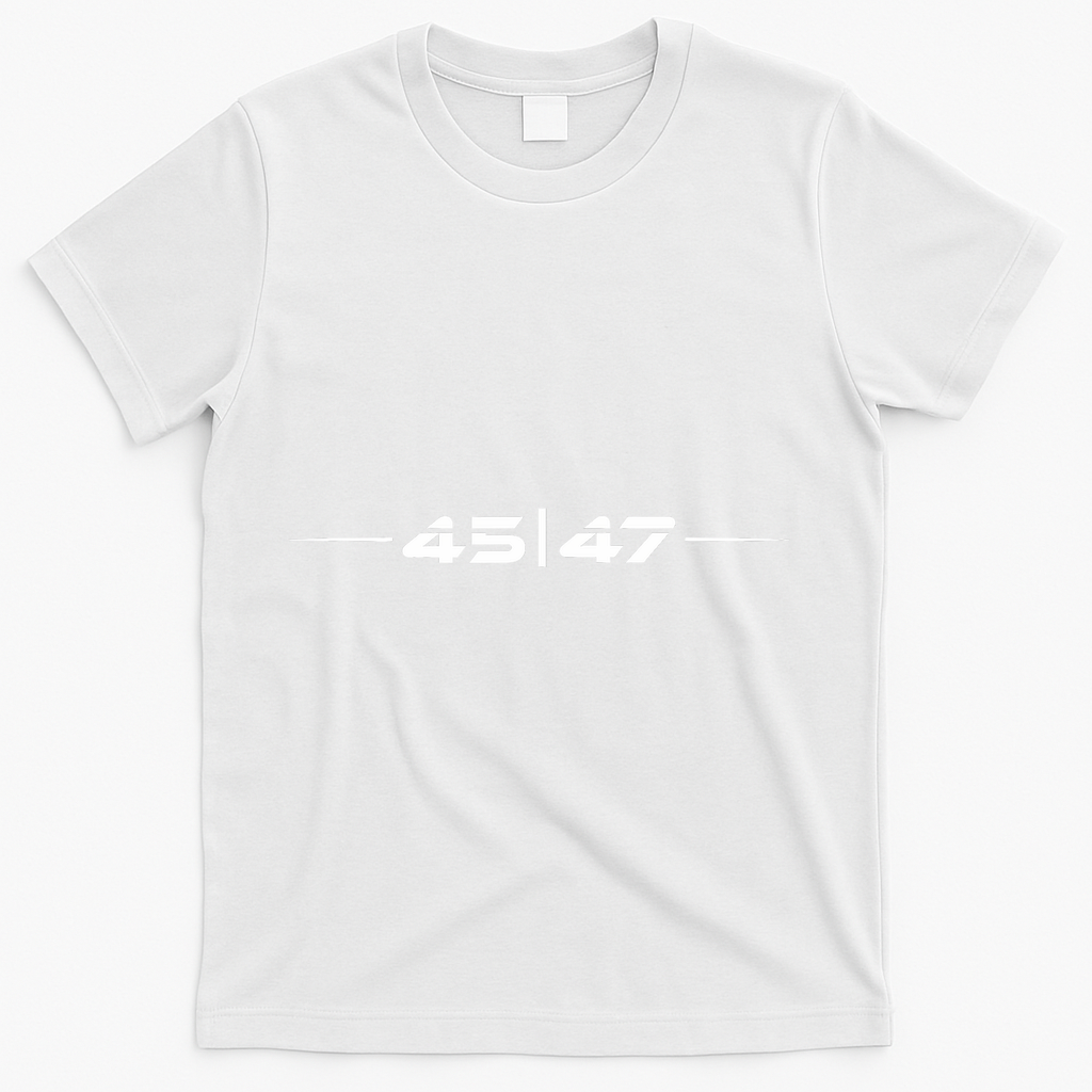 Trump 45 47 Trump Retro Futuristic Design T-Shirt