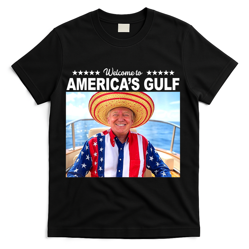 Trump Americas Gulf Mexico President Trump Sombrero T-Shirt