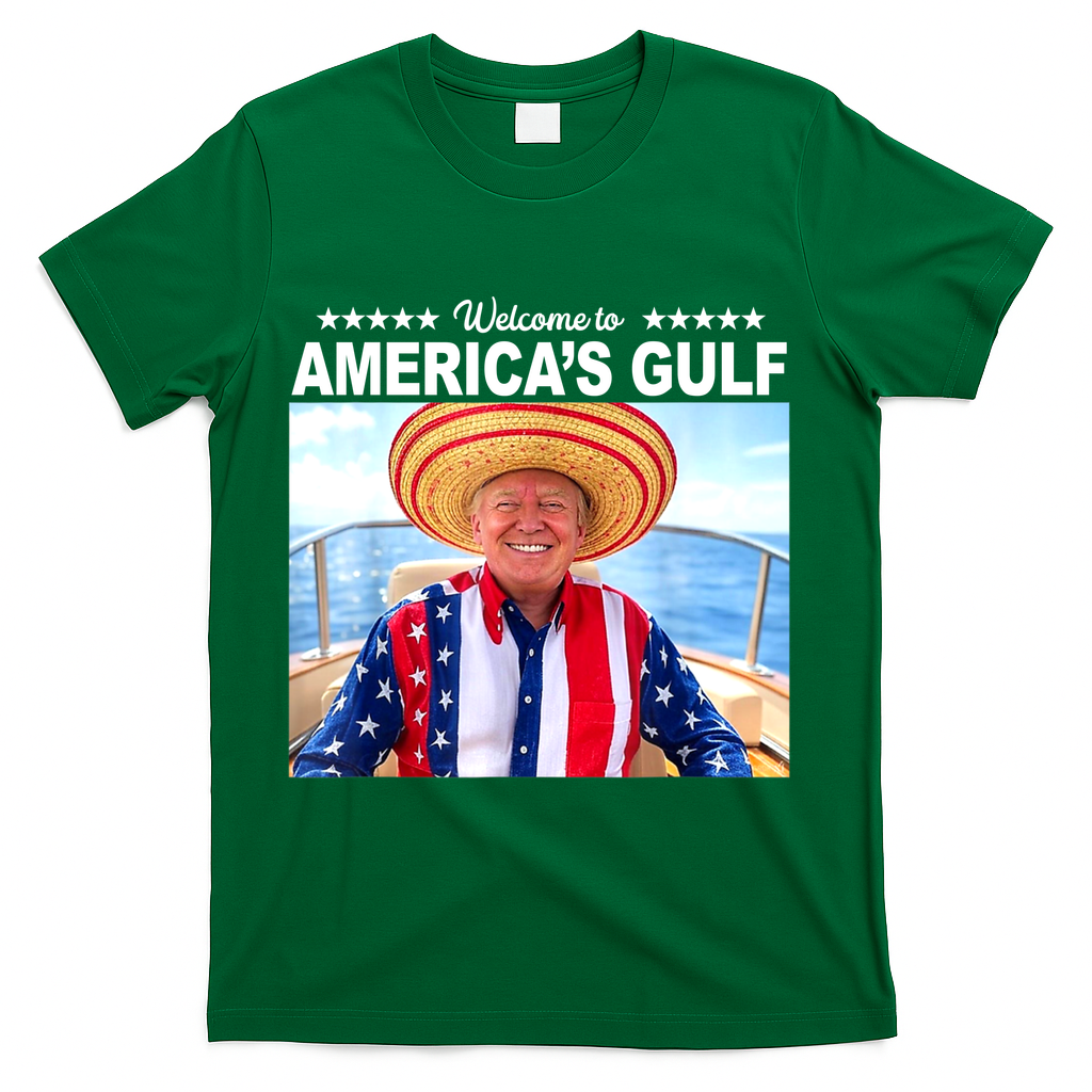Trump Americas Gulf Mexico President Trump Sombrero T-Shirt