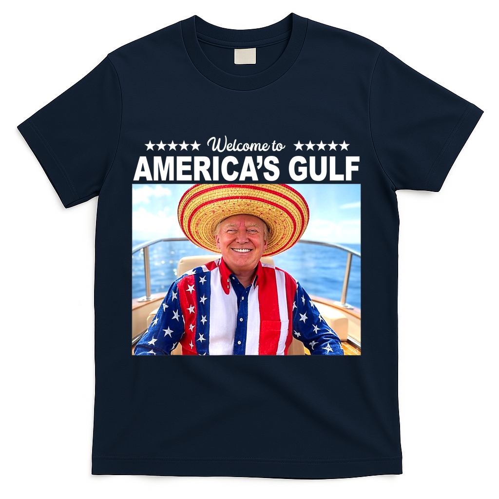 Trump Americas Gulf Mexico President Trump Sombrero T-Shirt