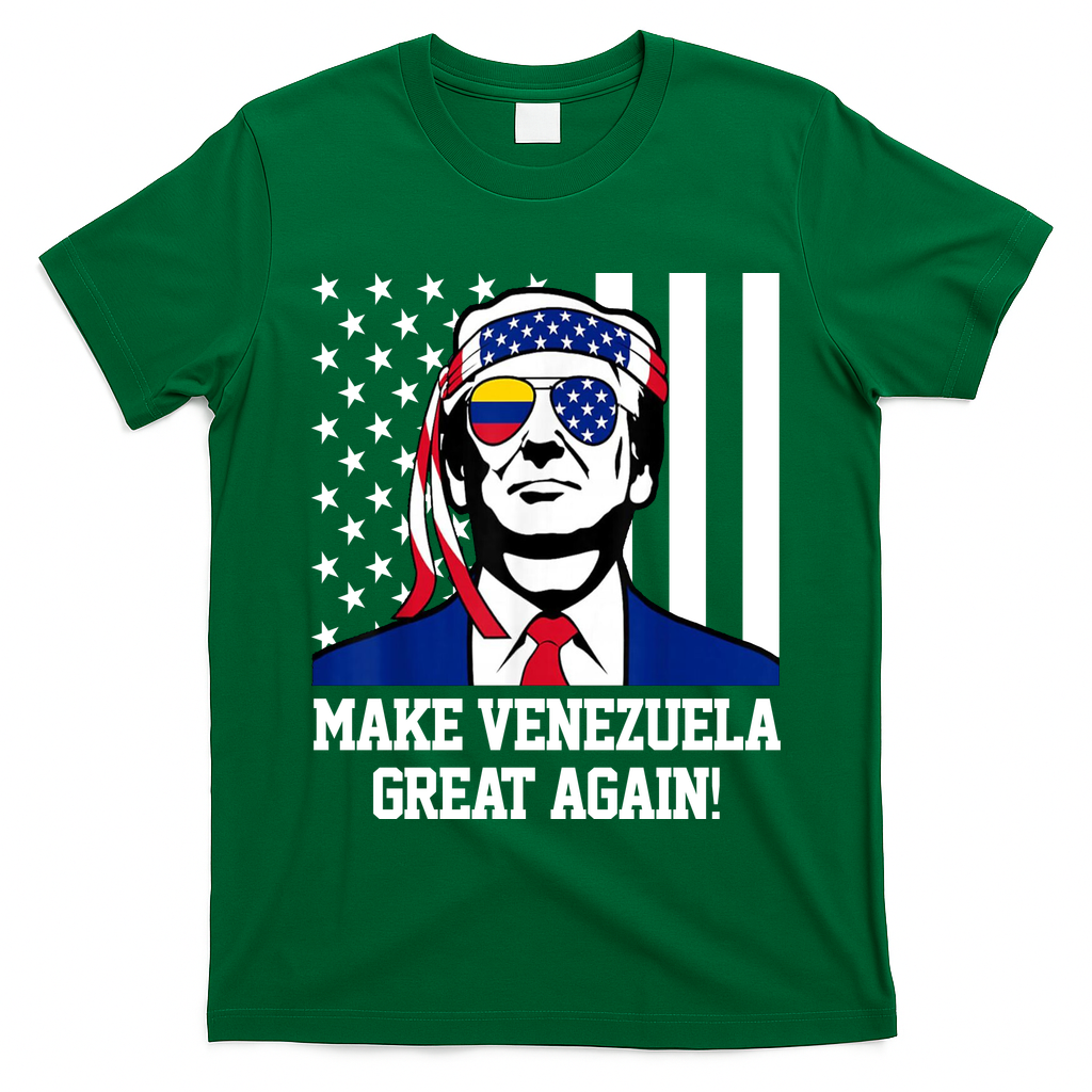 Trump Make Venezuela Great Again Flag T-Shirt