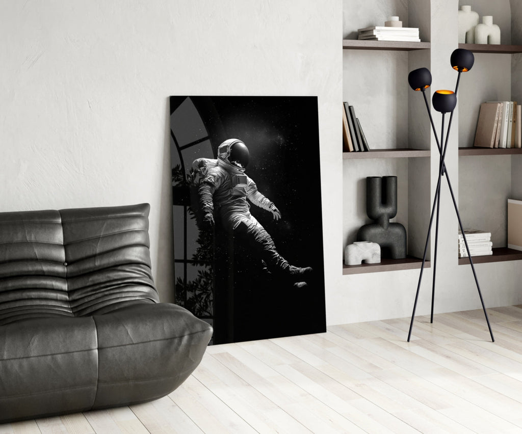 Loneliness in Space Glass Wall Art || Designer Collection