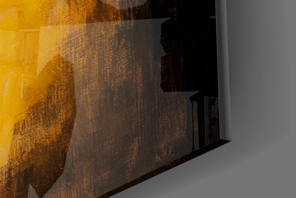 Panda with a Pearl Earring Glass Wall Art || Designer Collection
