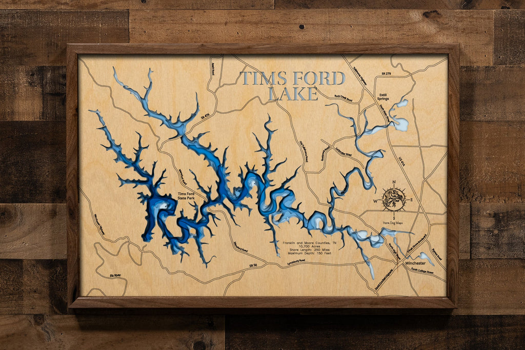 Tims Ford Lake in Franklin and Moore Counties, Tennessee