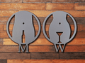 Restroom Sign Bathroom Sign Men Women MW 2