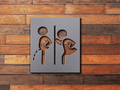 Restroom Sign Bathroom Sign Men Women 2