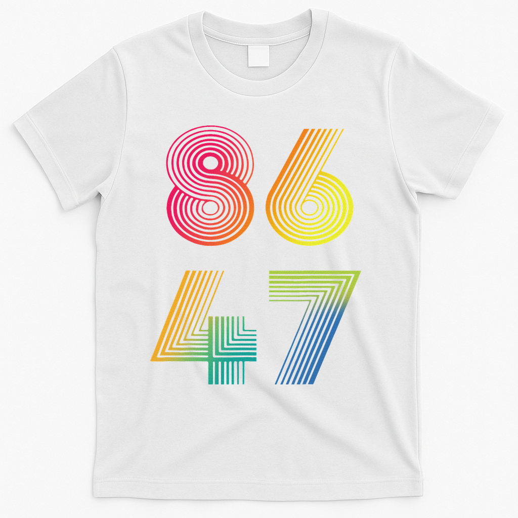 Vintage 86 47 Tie Dye Anti Trump 47 Anti Trump President T-Shirt