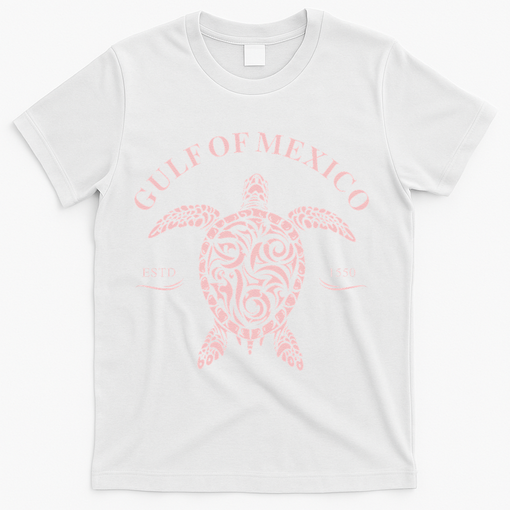 Vintage Sea Turtle Gulf of Mexico Est 1550 Anti Trump T-Shirt