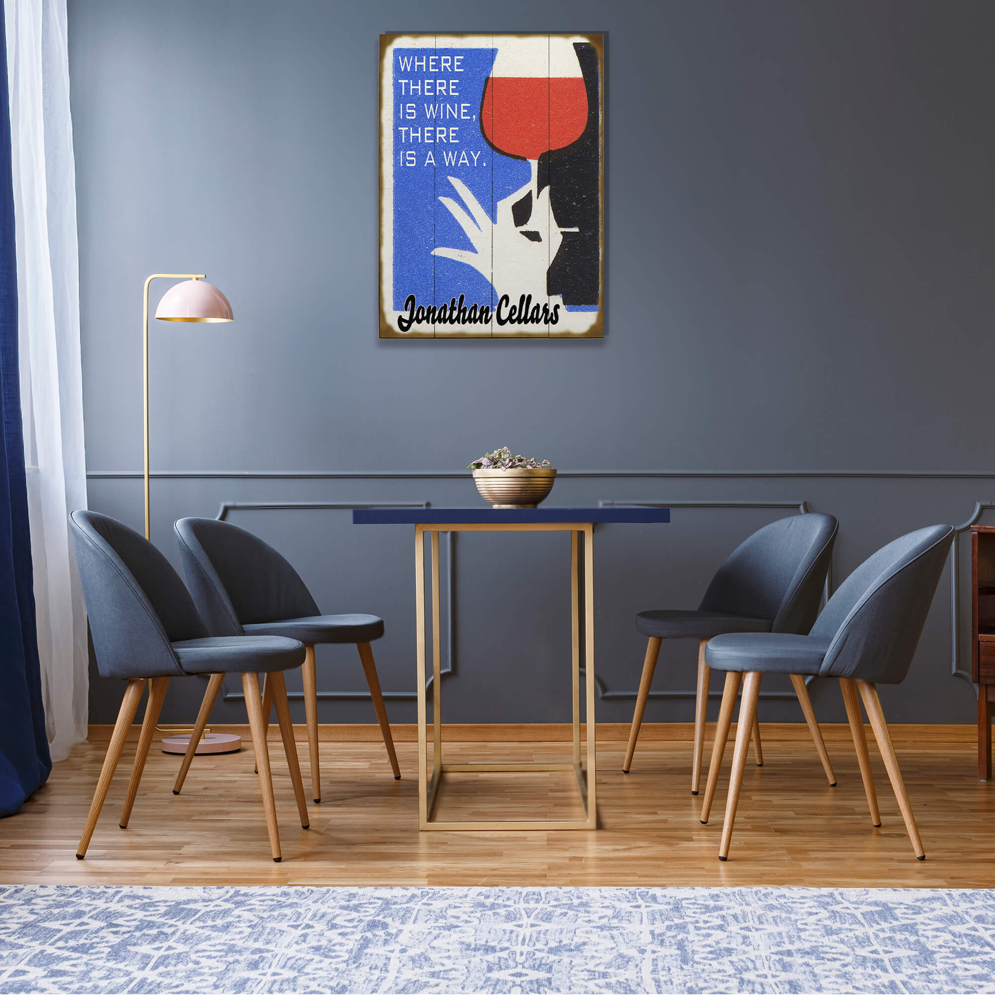 Where There is Wine, There is a Way - Wood & Metal Wall Art