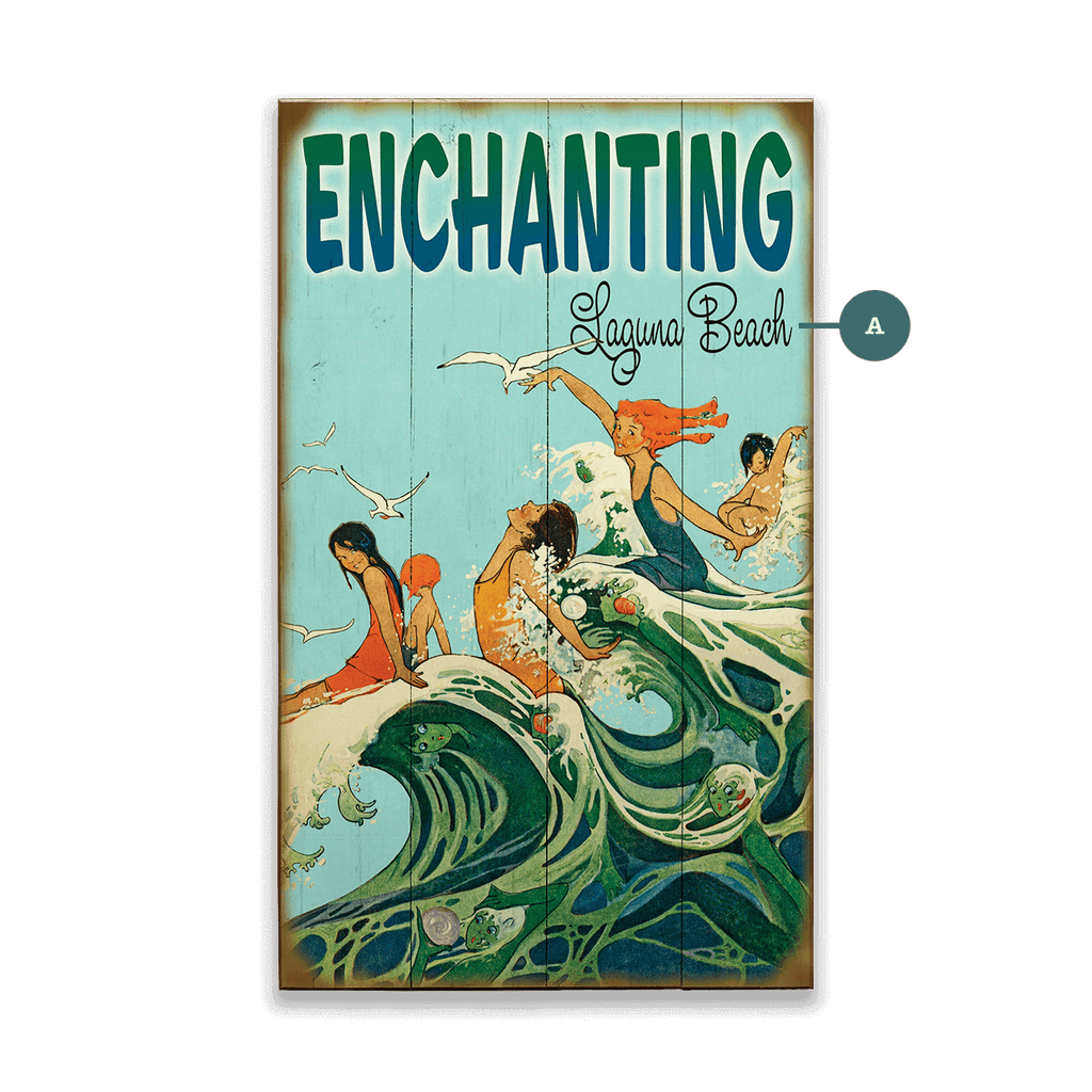 Enchanting Beach - Wood & Metal Wall Art