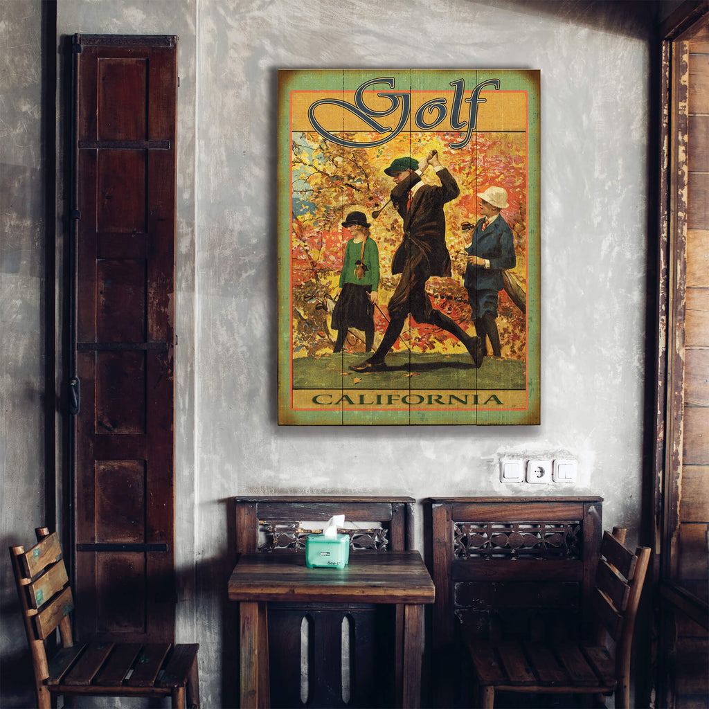 Golden Age of Golf - Wood & Metal Wall Art
