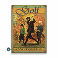 Golden Age of Golf - Wood & Metal Wall Art