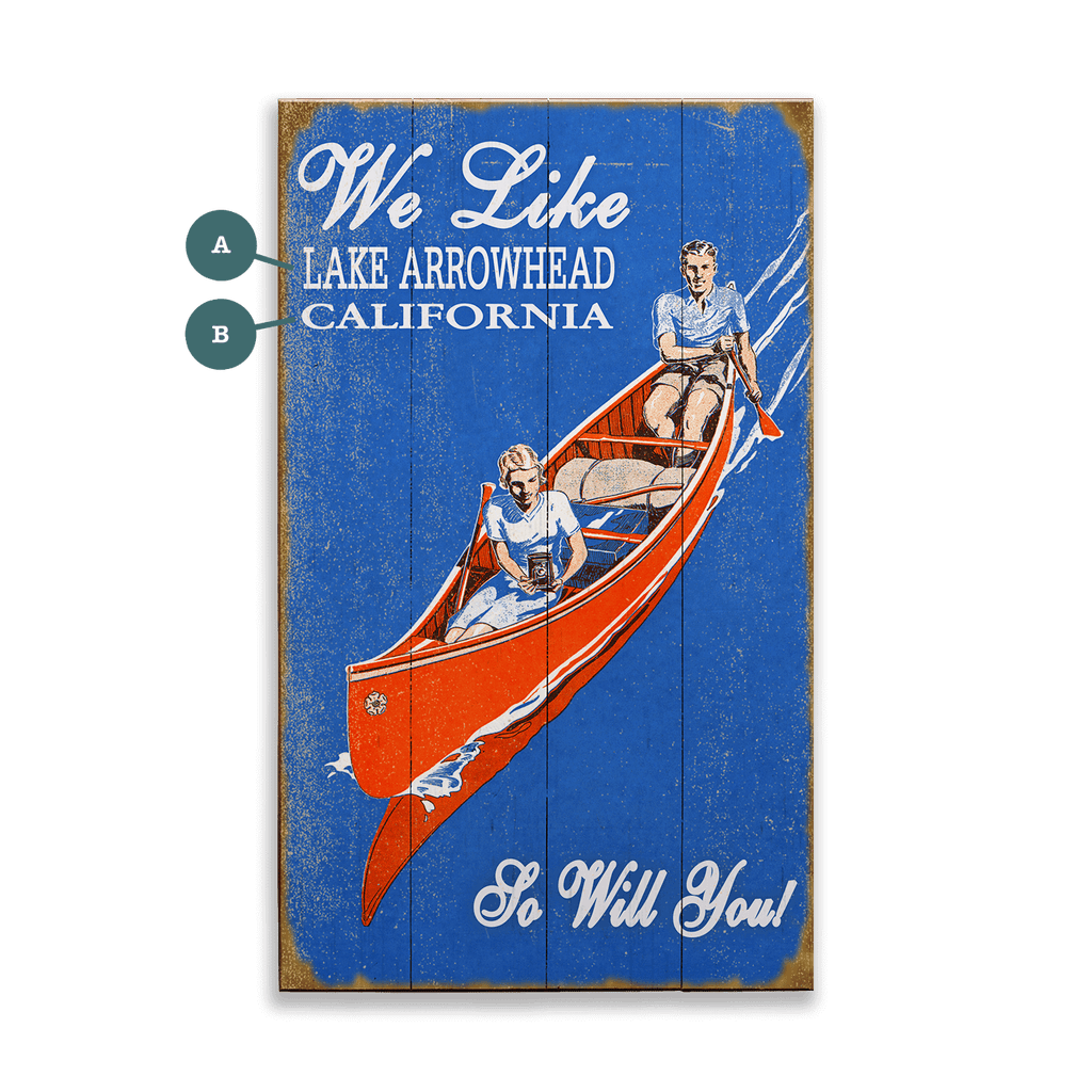 Leisure on the Lake - Wood & Metal Wall Art