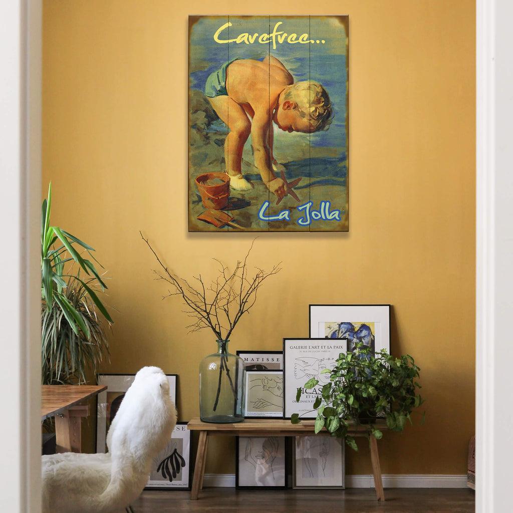 Carefree Seaside Living - Wood & Metal Wall Art