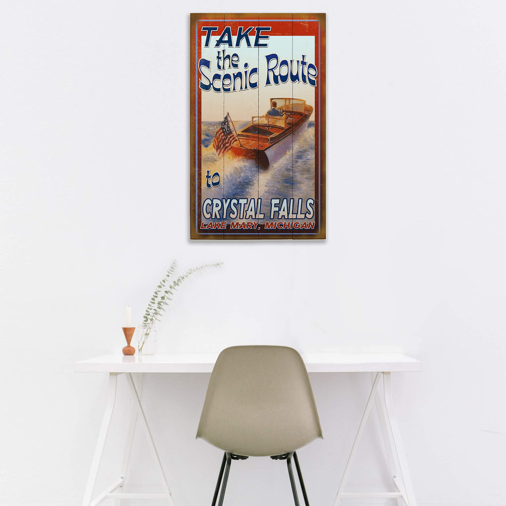 Take the Scenic Route - Wood & Metal Wall Art