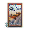 Take the Scenic Route - Wood & Metal Wall Art