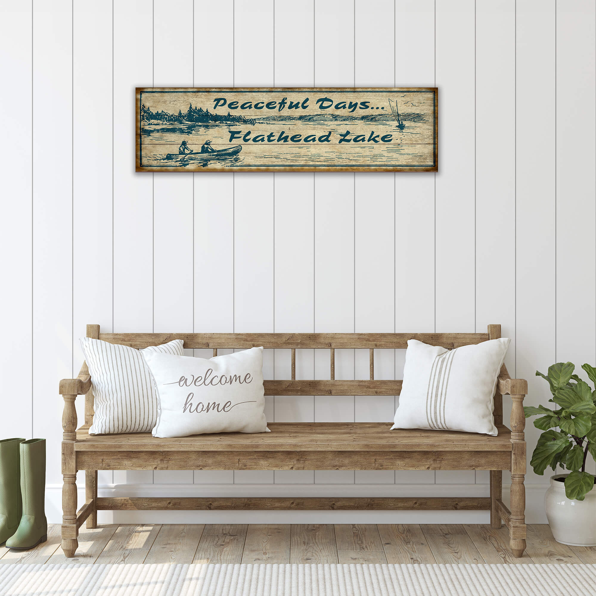 Peaceful Days - Wood & Metal Wall Art