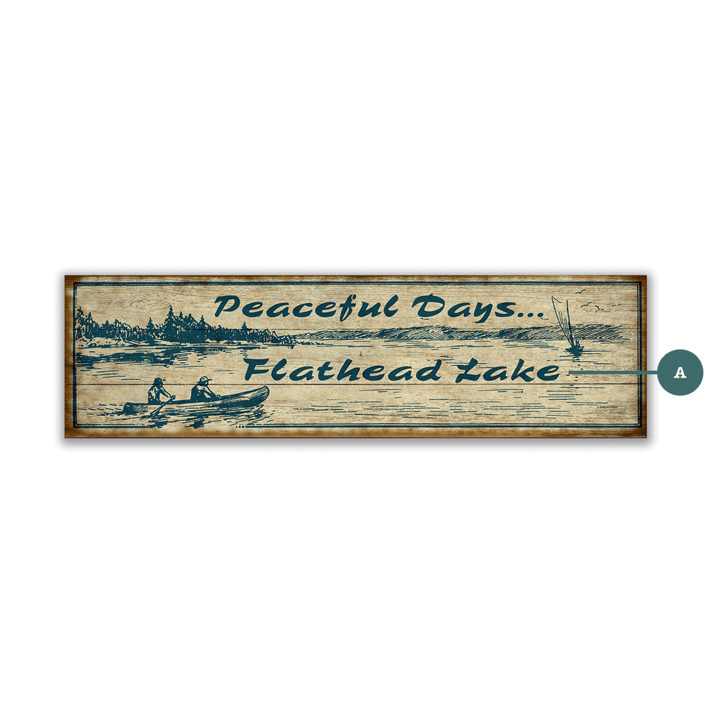 Peaceful Days - Wood & Metal Wall Art