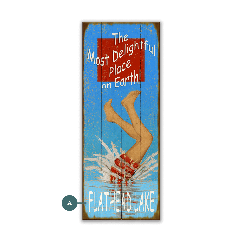 The Most Delightful Place - Wood & Metal Wall Art
