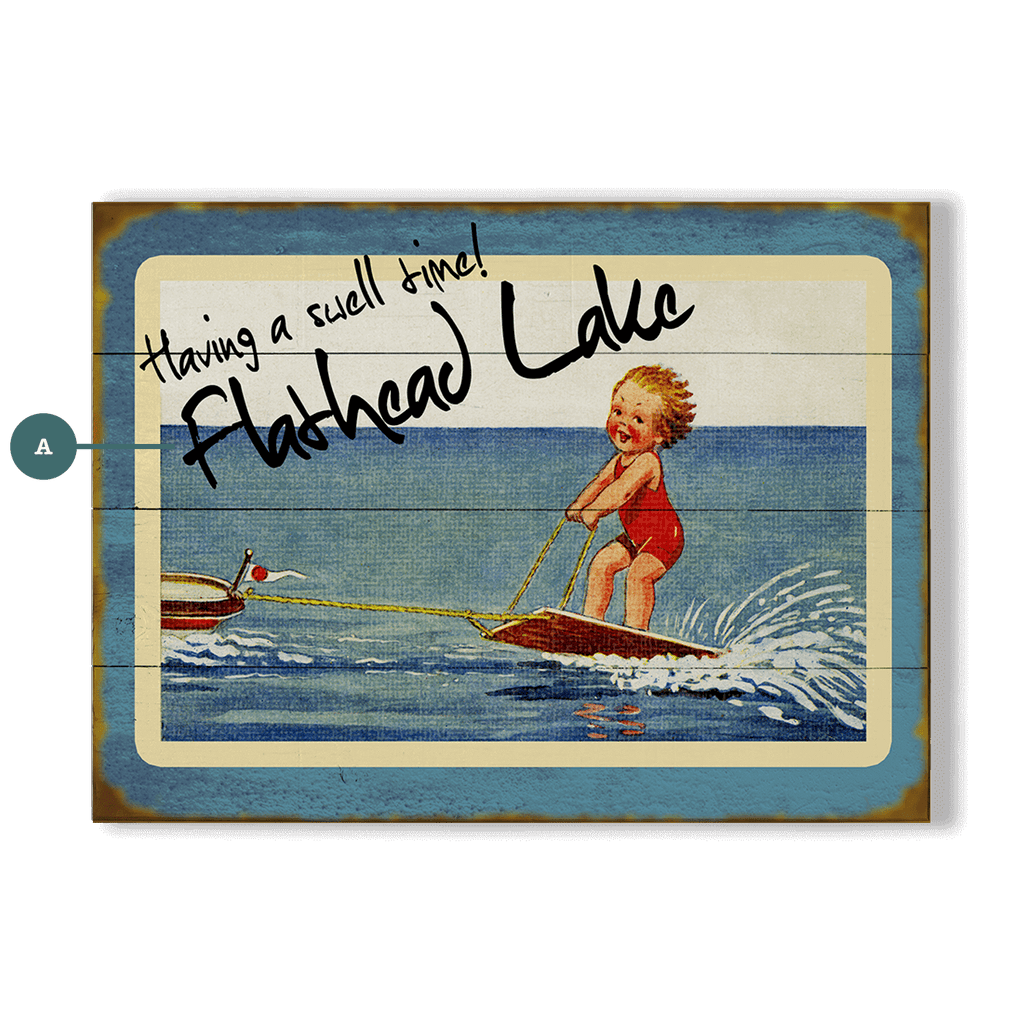 A Swell Time! - Wood & Metal Wall Art