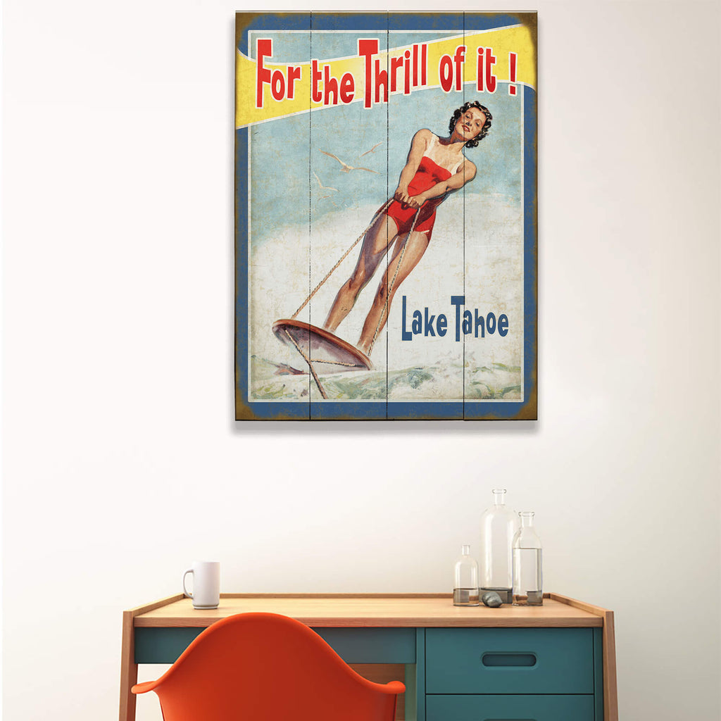 For the Thrill of It - Wood & Metal Wall Art
