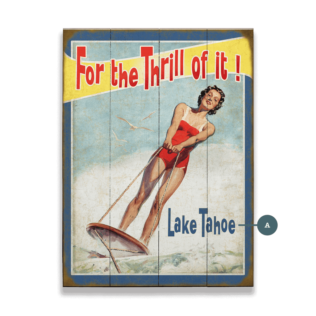 For the Thrill of It - Wood & Metal Wall Art