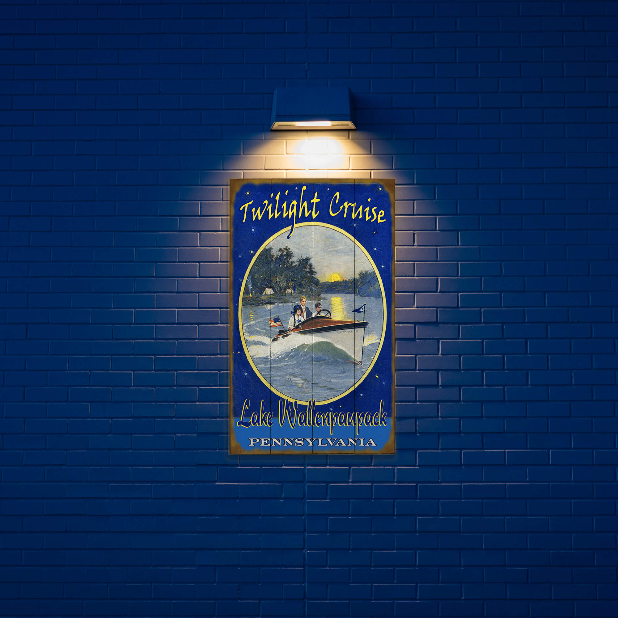 Twilight Cruise - Wood & Metal Wall Art