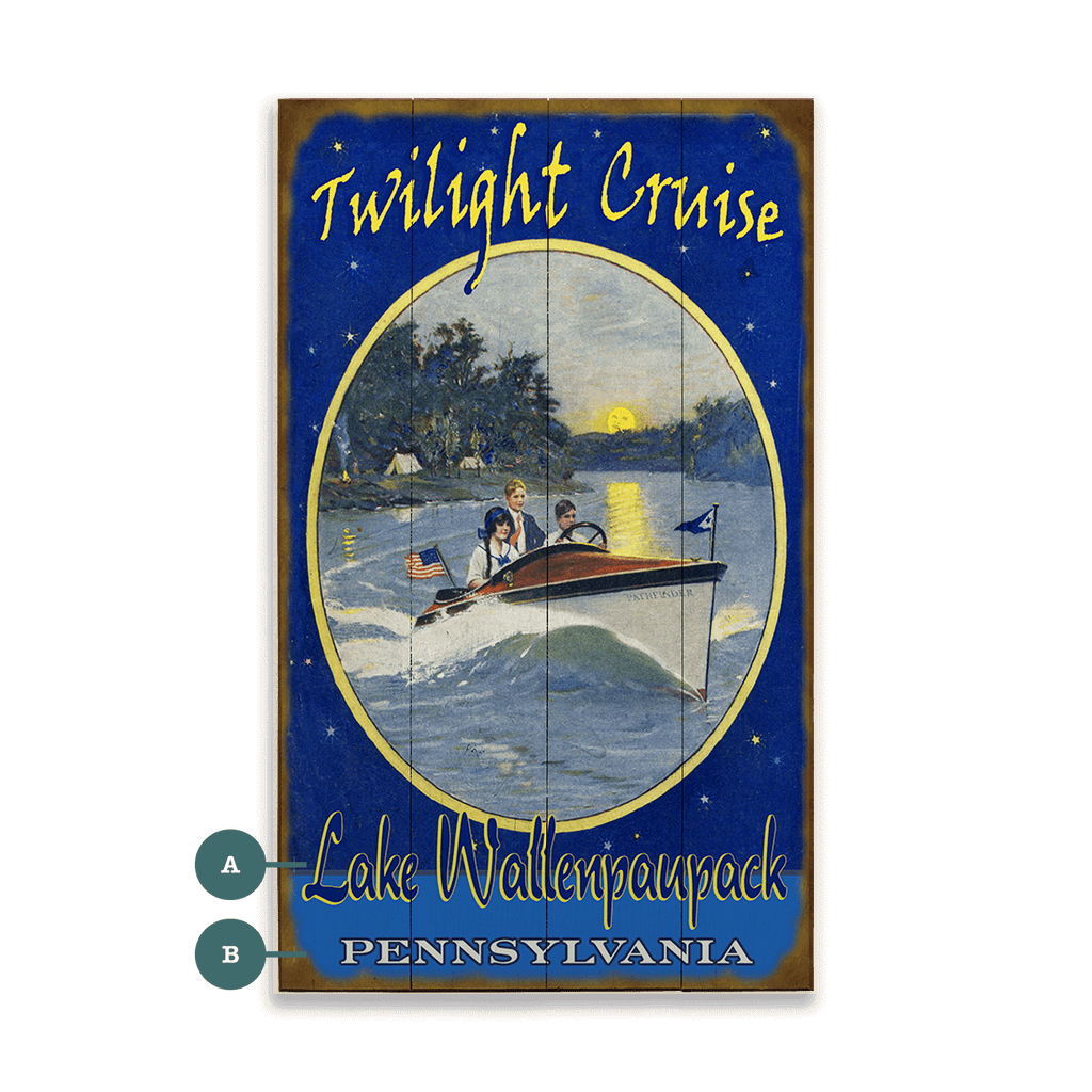 Twilight Cruise - Wood & Metal Wall Art