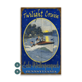 Twilight Cruise - Wood & Metal Wall Art