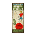 School of Fishing: Generic - Wood & Metal Wall Art