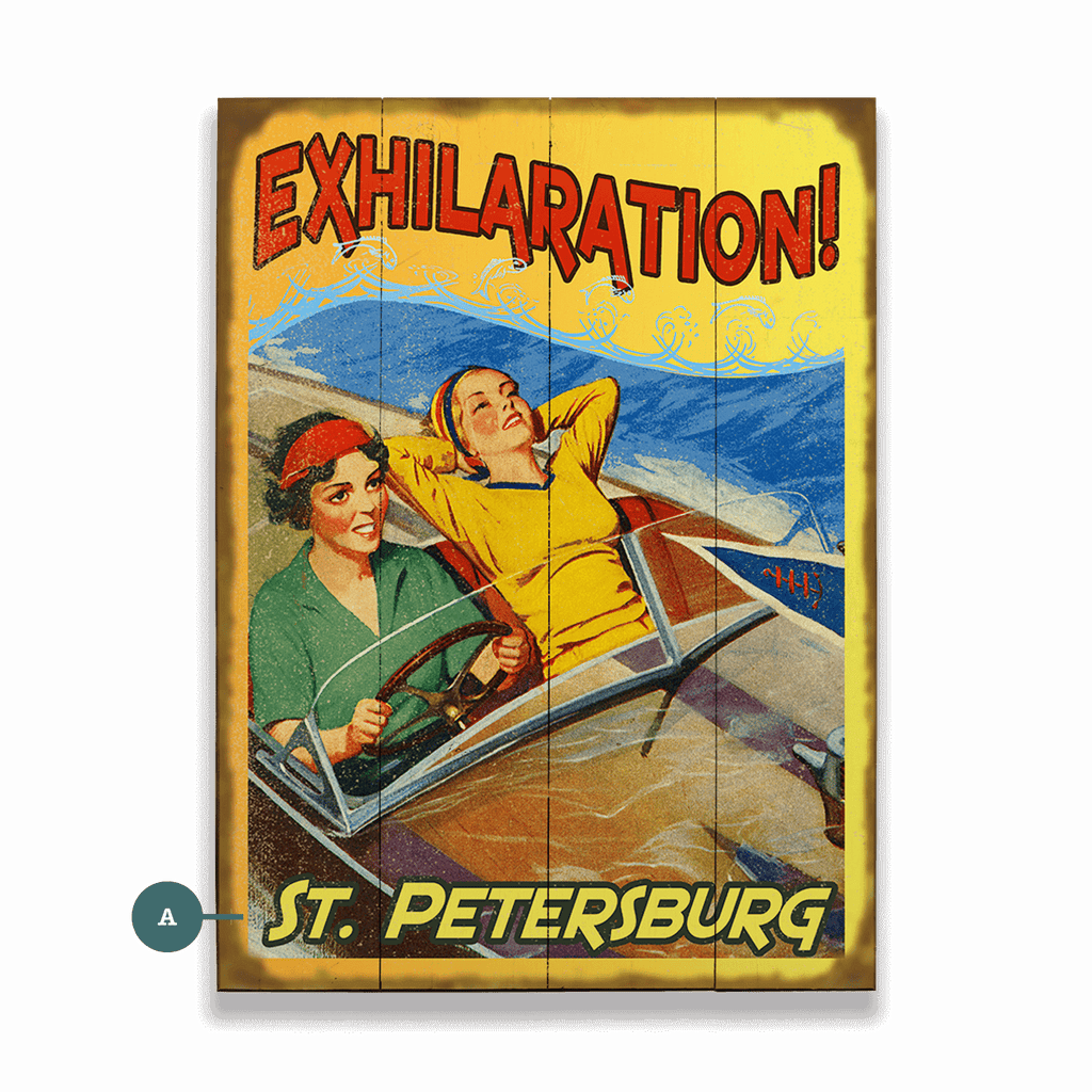 Exhilaration on the Water - Wood & Metal Wall Art