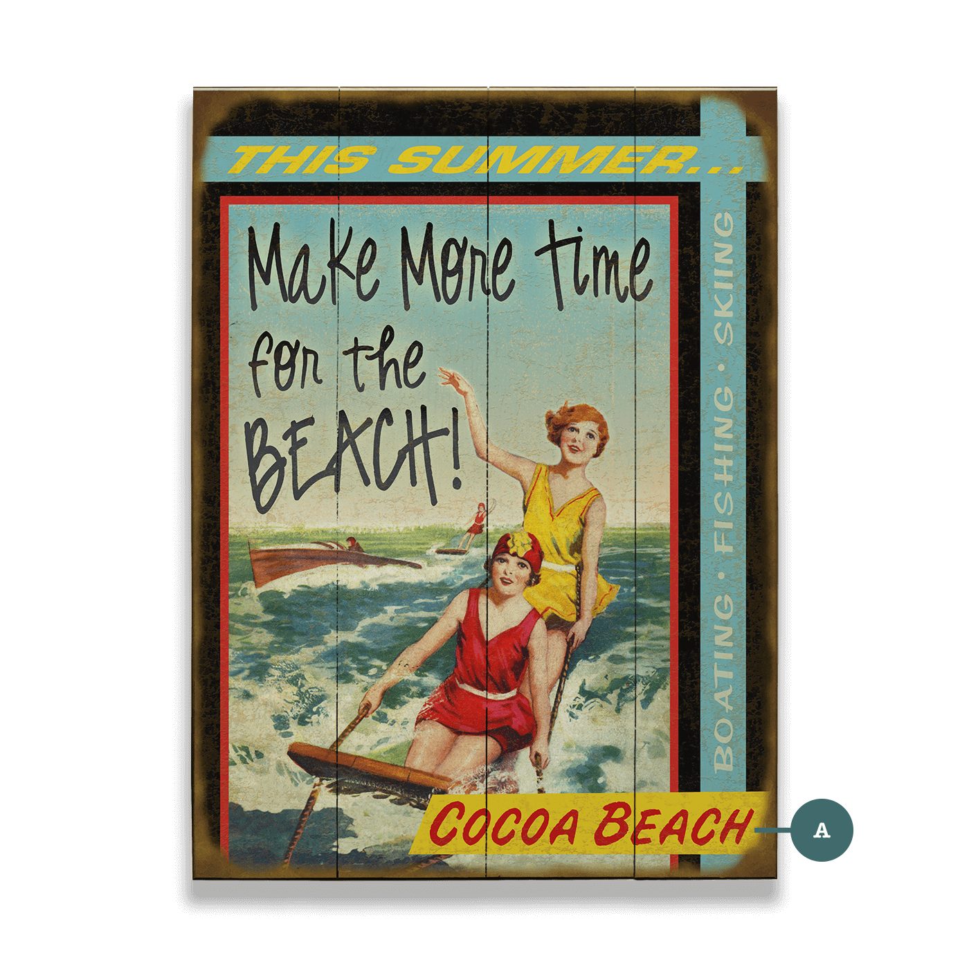 Make More Time for the Beach - Wood & Metal Wall Art