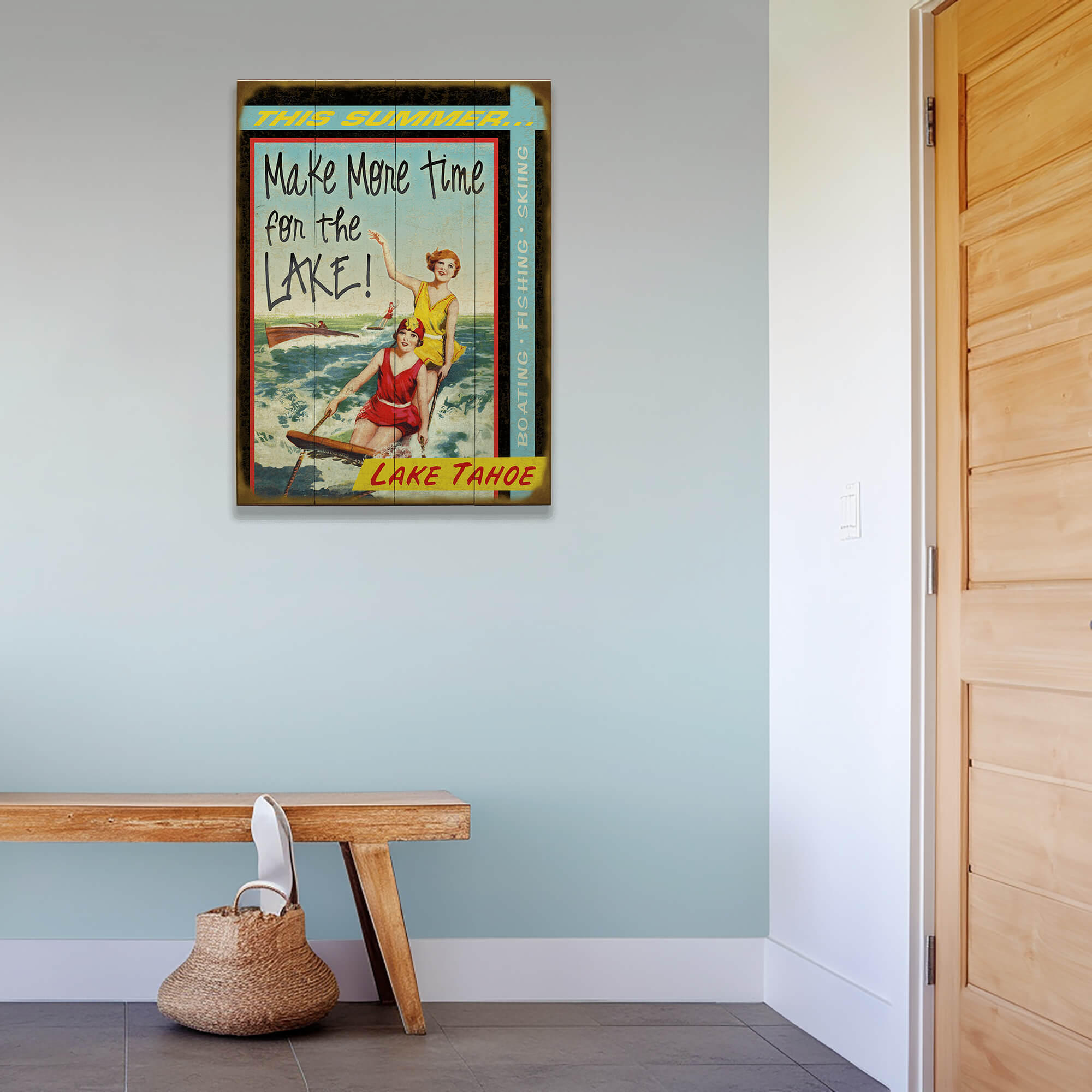 Make More Time for the Lake - Wood & Metal Wall Art