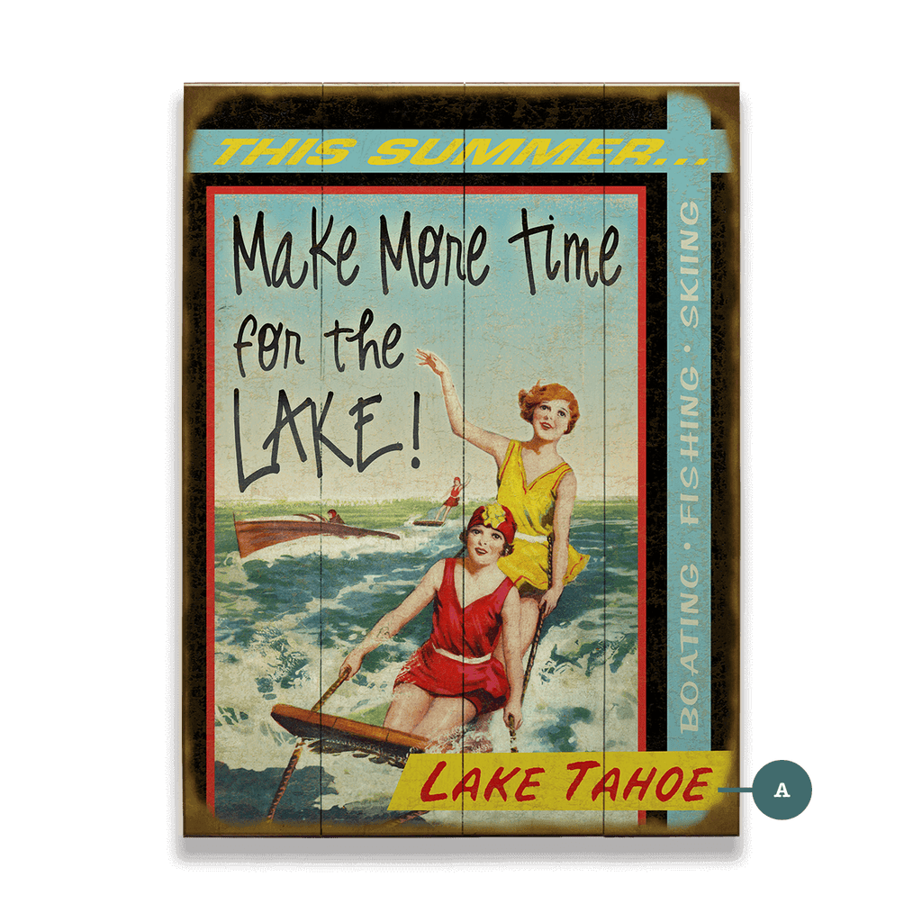 Make More Time for the Lake - Wood & Metal Wall Art