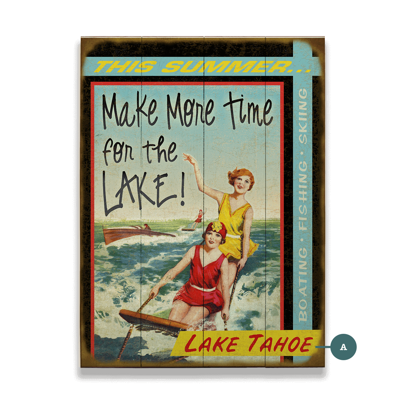Make More Time for the Lake - Wood & Metal Wall Art