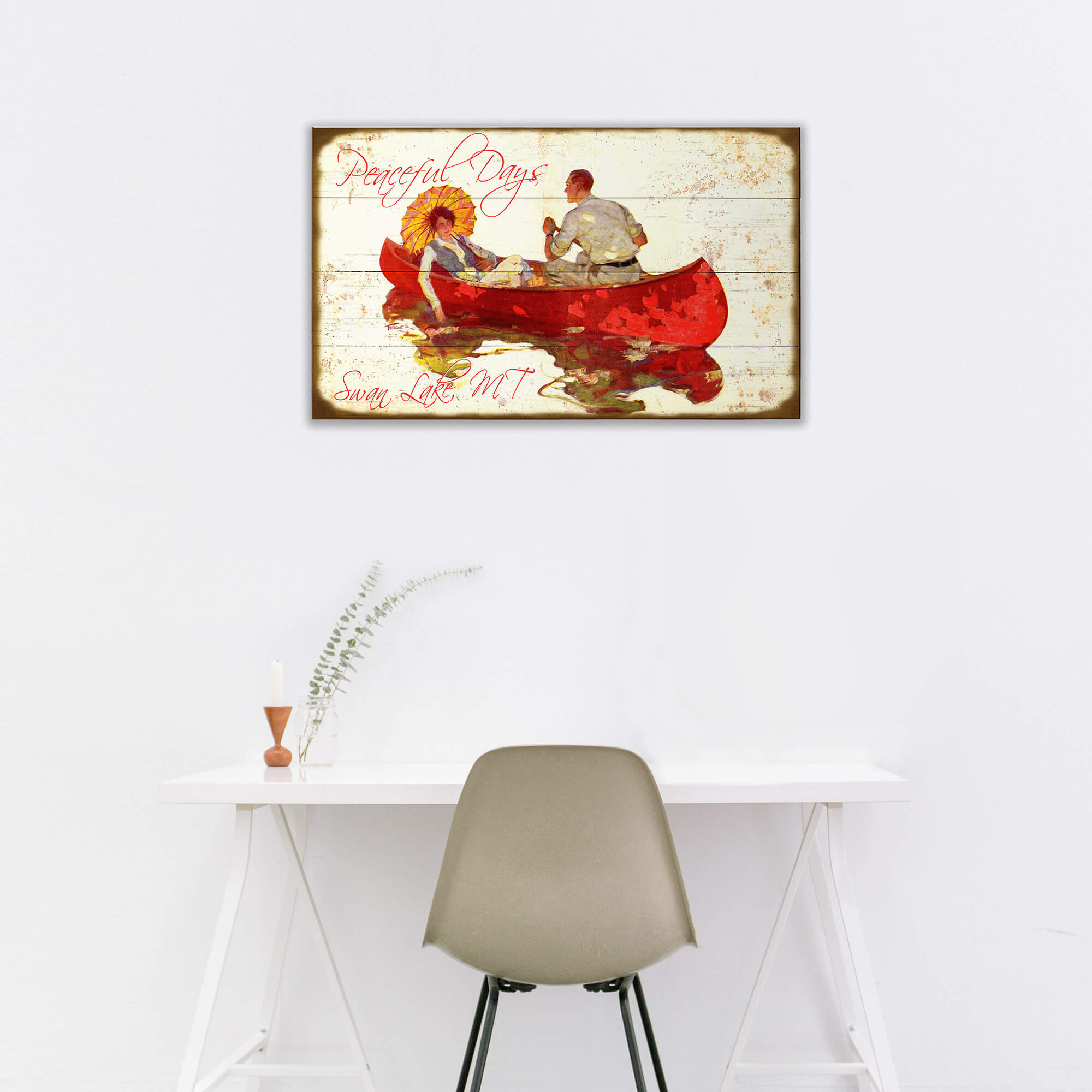 Peaceful Days - Wood & Metal Wall Art