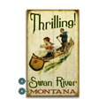 Thrilling River Ride - Wood & Metal Wall Art