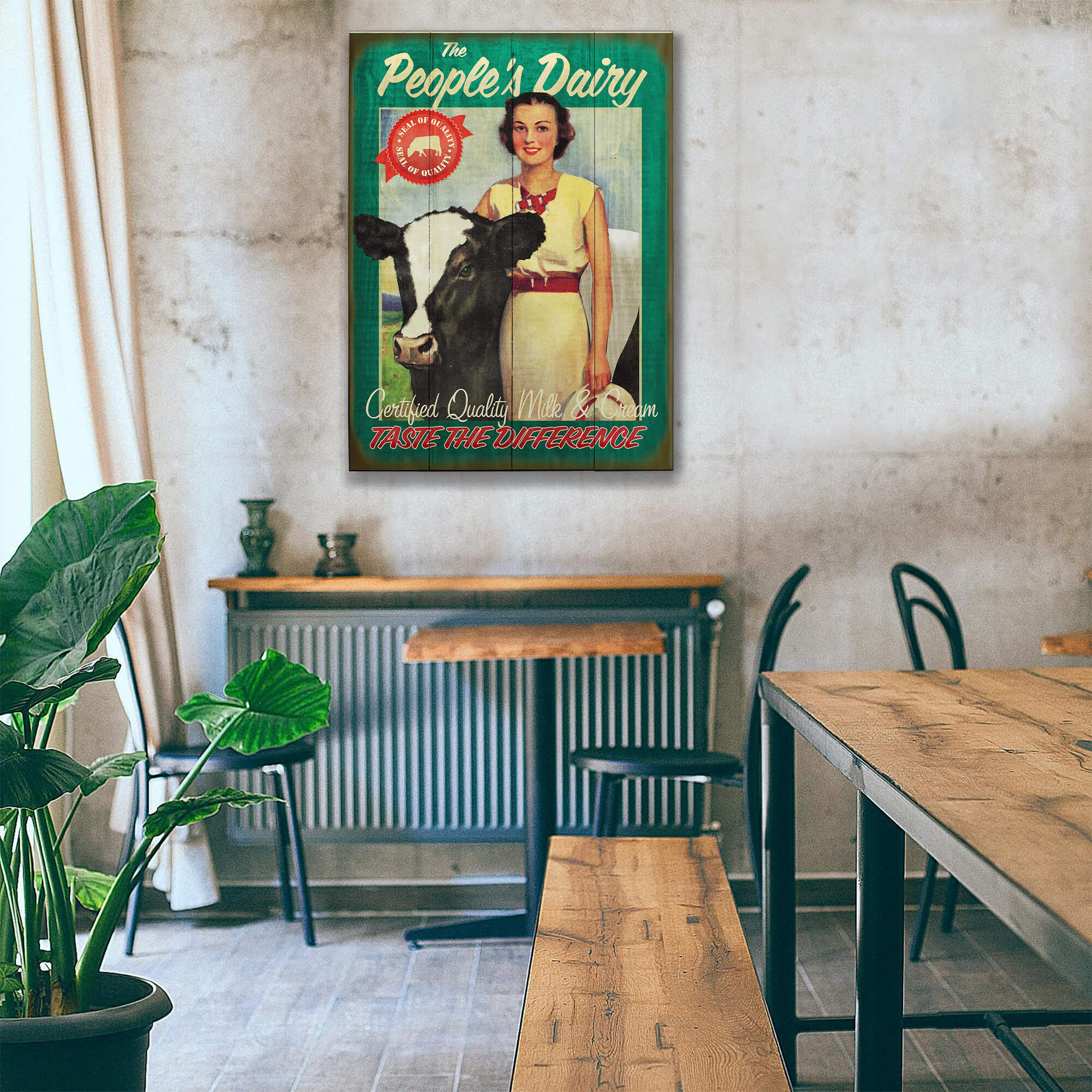Taste the Difference - Wood & Metal Wall Art