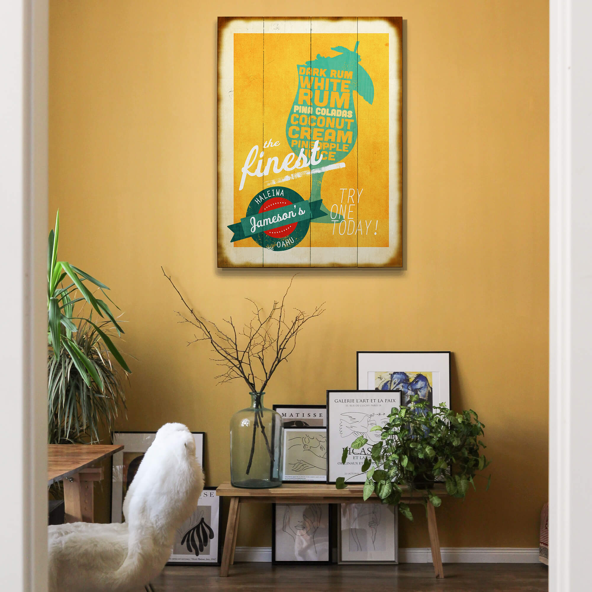 The Finest Pina Coladas - Wood & Metal Wall Art