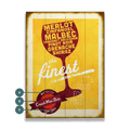The Finest Red Wines - Wood & Metal Wall Art