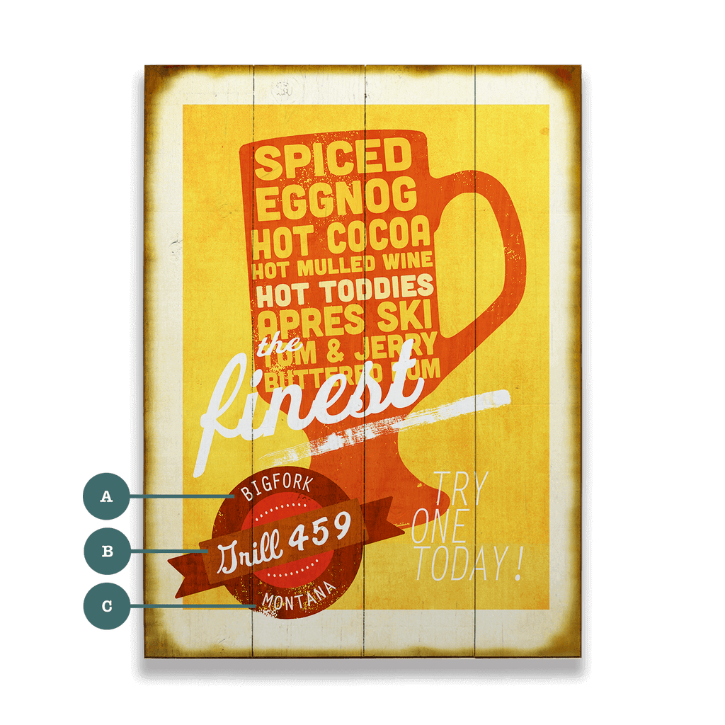The Finest Hot Toddies - Wood & Metal Wall Art
