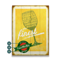 The Finest White Wines - Wood & Metal Wall Art