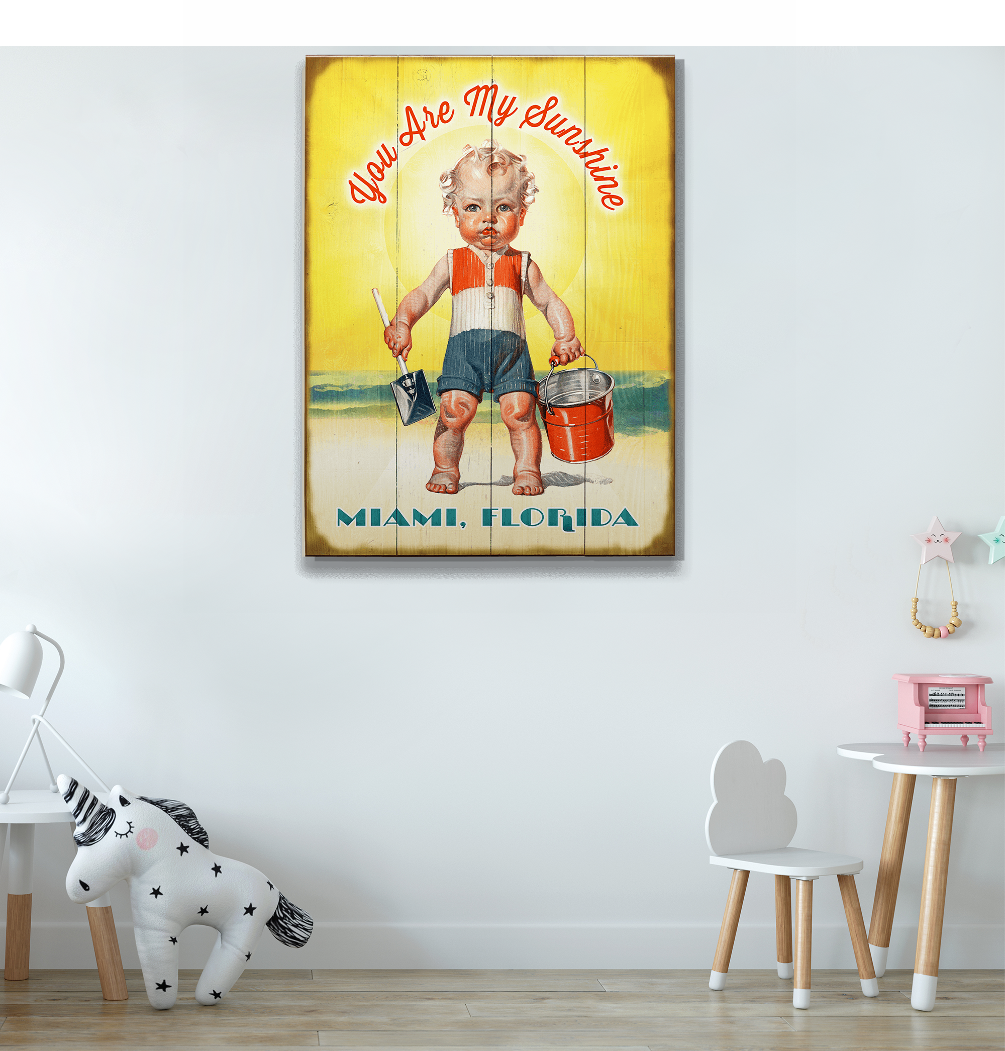 You Are My Sunshine- Wood & Metal Wall Art