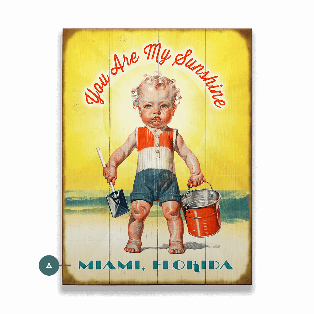 You Are My Sunshine- Wood & Metal Wall Art