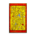 Yellowstone and Jackson Hole Map - Wood & Metal Wall Art